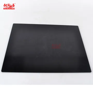 Sunchonglic Household Ceramic Plates - Black Crystal Glass Plate 28x36cm for Induction Cooktop
