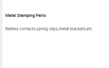 metal stamping parts