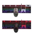 Tastiera e mouse da gioco meccanico RGB cablato