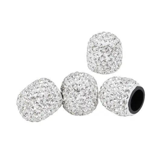 Handcrafted Bling Crystal Rhinestone Universal Tire Valve: A Stylish Solution for Dust Protection