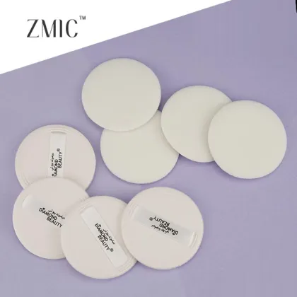Cheap and High Quality Round Powder Makeup Cosmetics Flocking Powder Puff