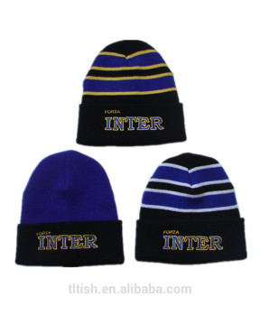 Knitted basketball club fan sweater hat