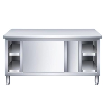 Table de travail à vente chaude avec tiroir et bacs de rangement pour restaurant