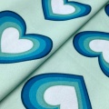 DTY Polyester Stretch Printed Single Jersey Fabric