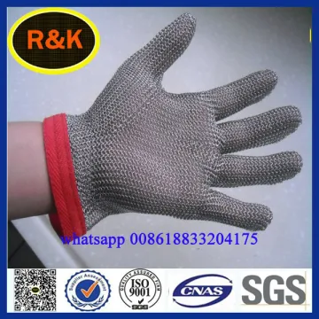 stainless steel ring mesh gloves