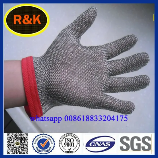 stainless steel ring mesh gloves