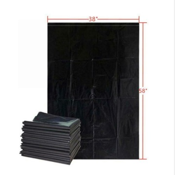 Black Plastic Storage Bin Liner Can Plastic Garbage Bag