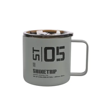 Portable Stainless Steel Coffee Cup with Thermal Insulation for Camping