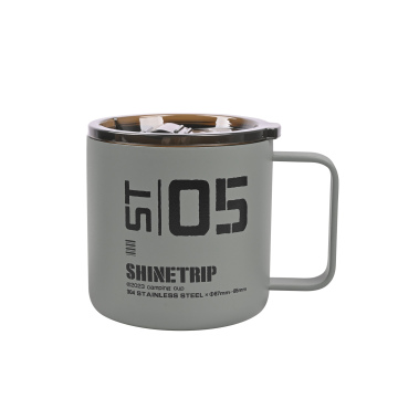 Portable Stainless Steel Coffee Cup with Thermal Insulation for Camping