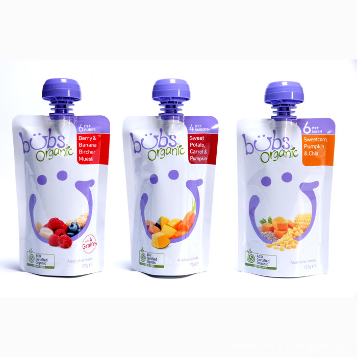 Baby Food Packaging Doypack With No Choke Cap