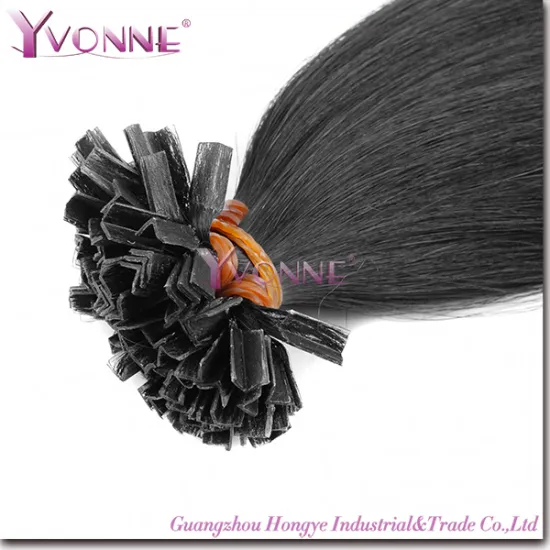 100% Human Hair V Tip Hair Extension / Nail Hair Extension