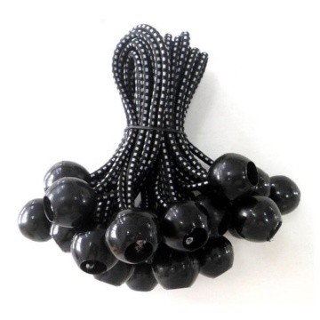 Black 6 Tent Strap Tarp Clip 10pc Pack Elastic Bungee Cords