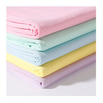 High Quality Milky Peach Finish Brushed Double Poly Spandex DTY Brush Jersey Knitting Printed Fabric for Garment