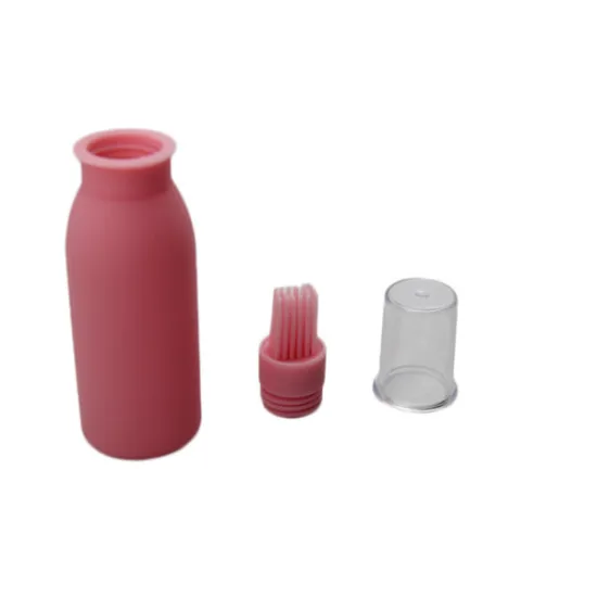 silicone oil bottle with grill brush