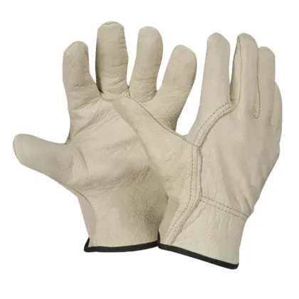 GL2011 Men's Unlined Brown Pigskin Driver Gloves - Leather Driving Gloves