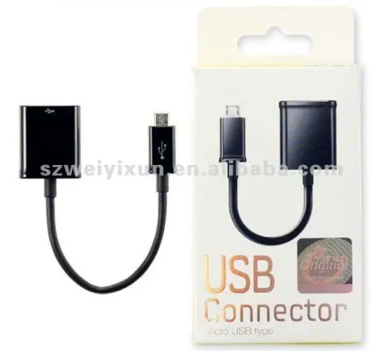 Micro USB OTG cable adapter for Samsung Galaxy S II S2