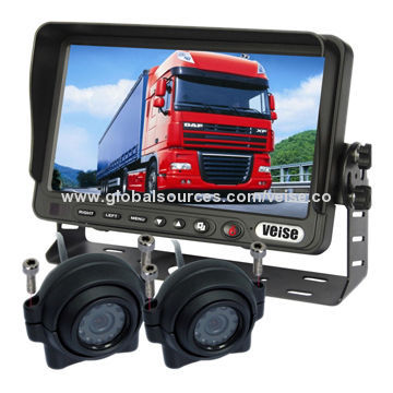 Rearview System with Positional Adjustable Side View Camera for Forklift Vehicles