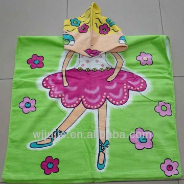 Microfiber children hooded beach towel