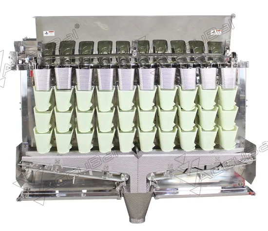 Automatic Multihead Batching Weigher for Meat Packing Line
