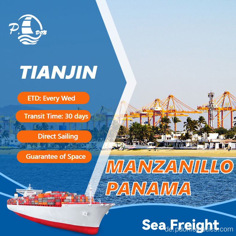 Meeresfracht von Tianjin bis Manzanillo Panama