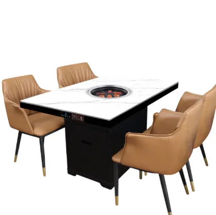 Professional Smoke-Free Barbecue Table for Commercial Use