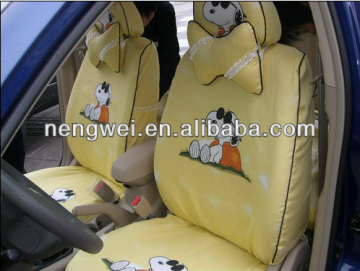 customized cute Snoopy cartoon car seat cover