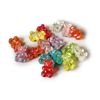 Colorful Vertical Hole Pearl DIY Craft Flatback Charms