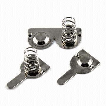 Battery spring with wire diameter from 0.5 to 1.0mm, for radio