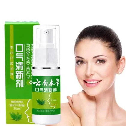 30ml Breath Freshener Spray Antibacteria Fresh Breath Oral Spray Herbal Mouth Freshener Spray Remove Bad Mouthwash For Oral Care