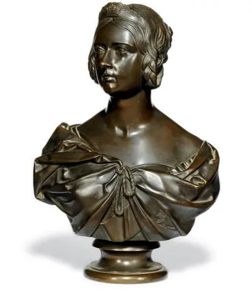 High Quality Casting Bronze Queen Victoria Bust Statue