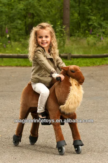 (EN71&SGS&HI&CE)~(Pass!!)~Dalian Animal Mechanical moving horse Toys/Brown desert camel riding animal toy/Magicprincetoys