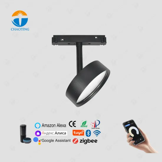 48V 20MM Smart Tuya App Dimmable CCT Magnetic Track Lighting System LED Flood Light