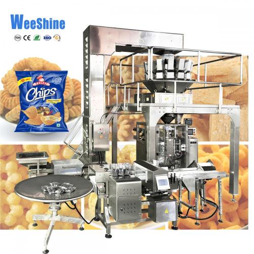 Máquina de embalaje de chips de chips de plátano de nitrógeno