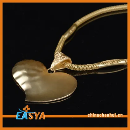 Gold Chain Gold Necklace Gold Heart Pendant Necklace