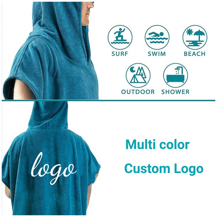 Asciugamano poncho in microfibra 10 tina Microfiber Poncho Towel 10 Tina