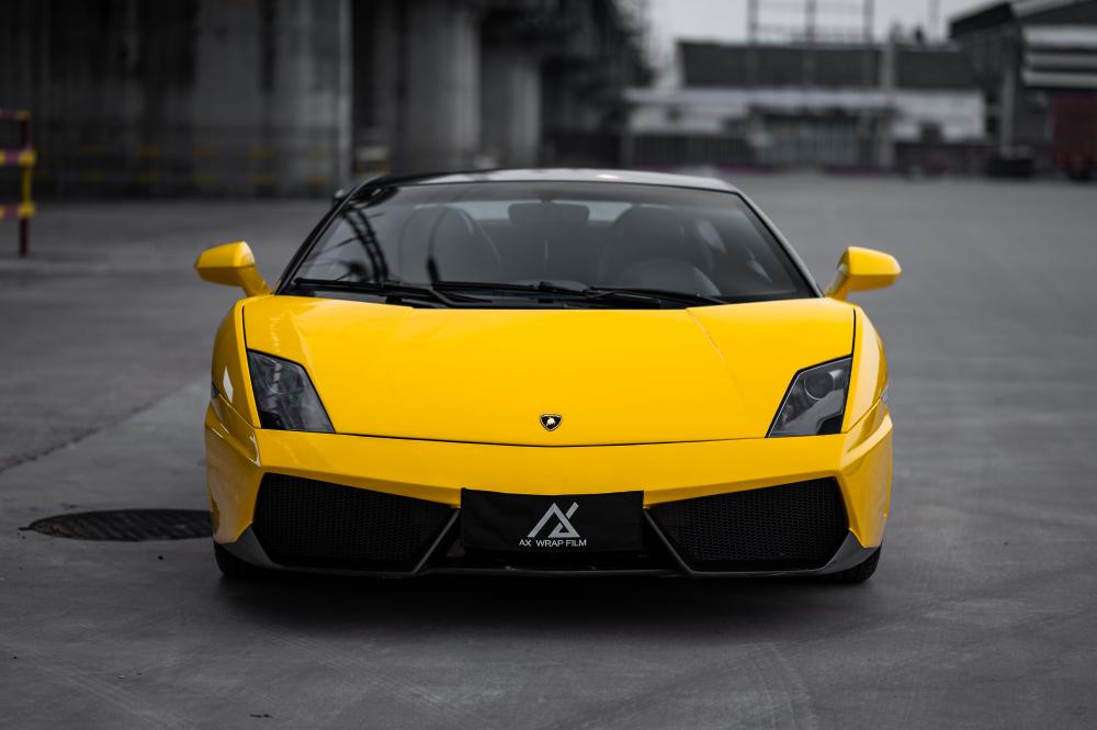 Dazzling Yellow Car Wrap