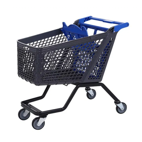 Carrito de compras de plástico para supermercado
