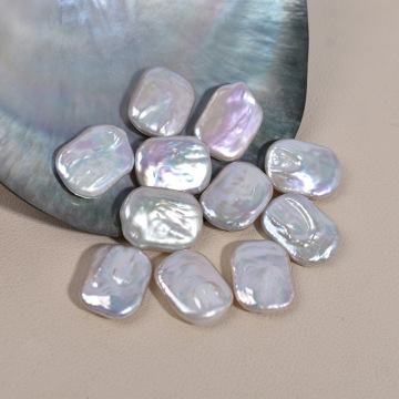 Hohe Qualität 15*20 mm unregelmäßiger natürlicher Süßwasser -Barockperlen für DIY -Schmuck