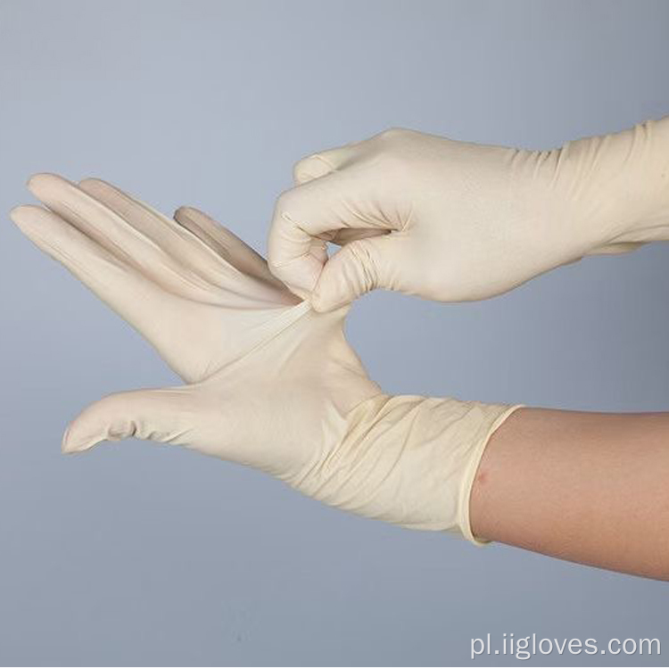 Chirurgiczne jednorazowe sterylne rękawiczki lateksowe