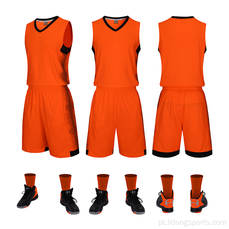 Design de uniforme de basquete Jersey de basquete de números personalizados