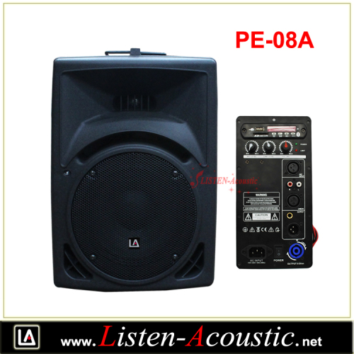 08 inch Professional Active Stage Plastic Speaker PE-08A