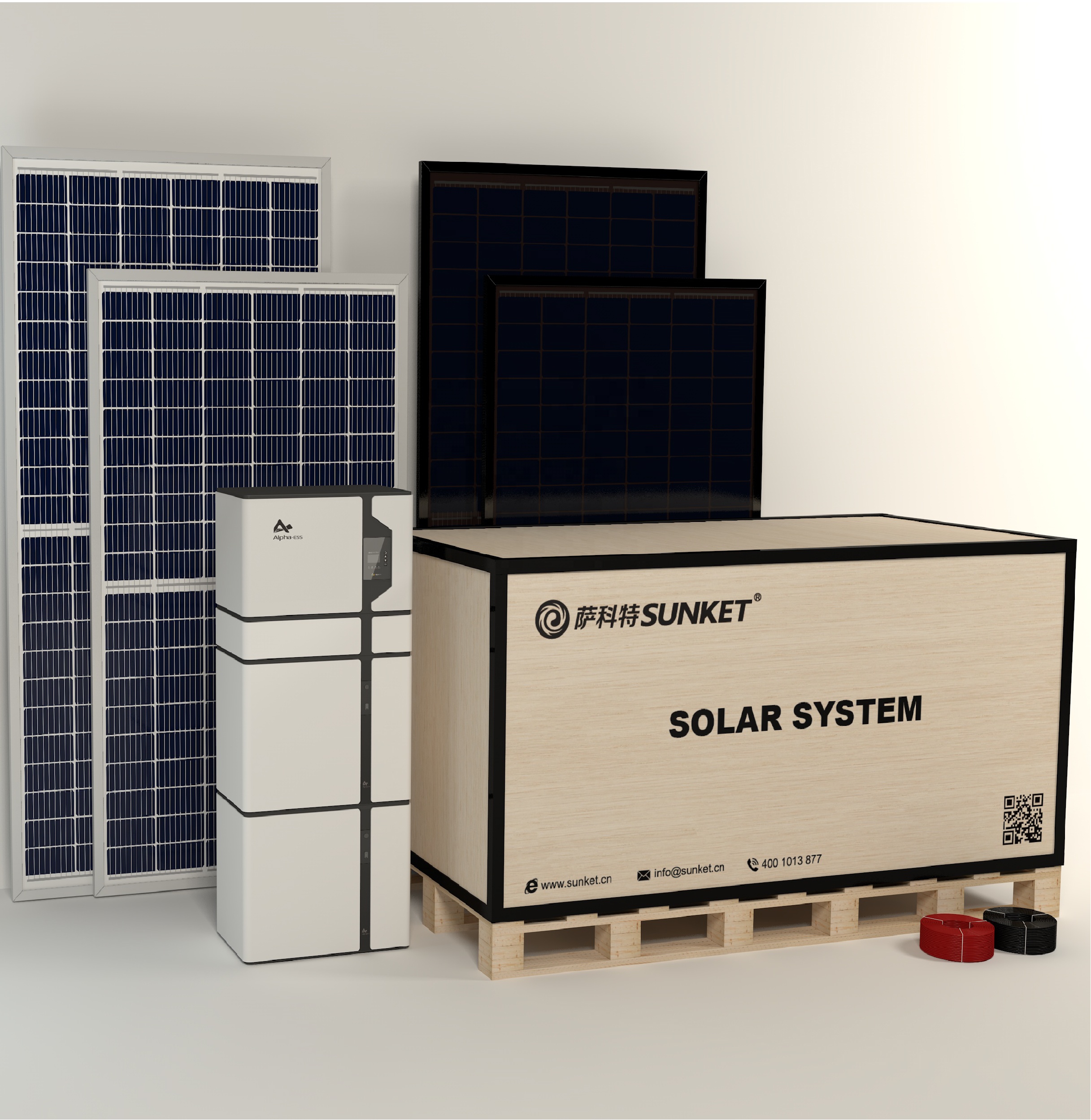 Home Use Hybrid Grid Kit Solar System 5k