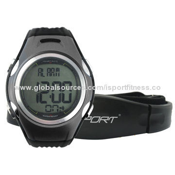 Sports waterproof heart rate monitor, watch with calories