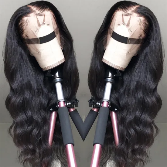 YouFa Wig Natural Wave 13*4 Lace Frontal Human Virgin Hair Wigs Cuticle Aligned Unprocessed Indian Virgin Hair Wigs Body Wave