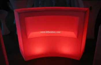 Pe Plastic Led Bar Counter / Outdoor Furniture ,  Led Wine Display Table