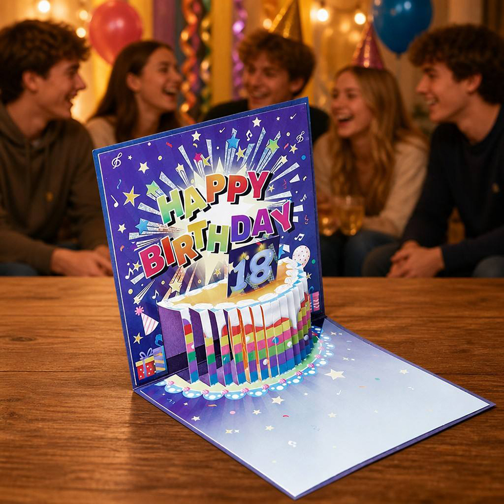 light and sound birthday card