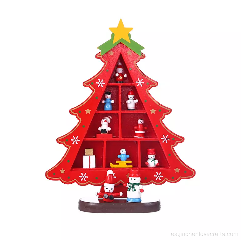 Árbol de Navidad de madera de bricolaje creativo