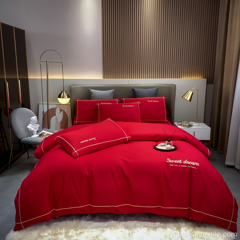 Bộ đồ giường chăn nuôi kích thước vua sang trọng cho khách sạn