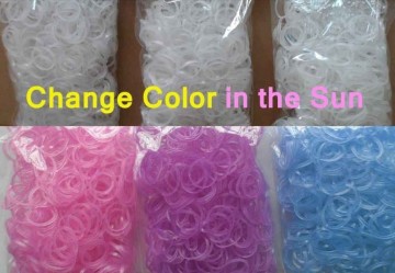 Changing Color in The Sun UV Light Changing Color Rainbow Loom Bands