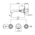 Vanir Wall Mount Basin Mixer